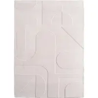 Muratap Japandi vloerkleed hoogpolig scandinavisch design 3d-effect -