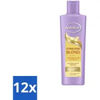 Andrélon – Shampoo – Stralend Blond – 250 ml - Voordeelverpakking - 12 stuks