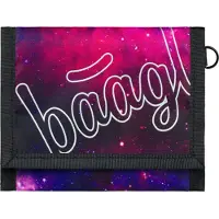 Baagl Portemonnee voor jongens en meisjes, kinderportemonnee, klein portemonneetje voor tieners, geldtasje voor kinderen (Galaxy)