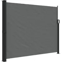 vidaXL Windscherm uittrekbaar 160x600 cm antraciet