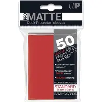 Ultra pro Sleeves Pro-Matte - Standaard Rood (66x91 mm)