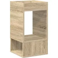 vidaXL Bijzettafel Sonoma Eik 30 x 30 x 56 cm Bewerkt hout