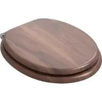 vidaXL Zacht-sluit toiletzitting Bruin 44 x 38 cm MDF bord