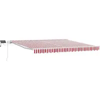 vidaXL - Uittrekbare - zonnescherm - met - zonne-LED