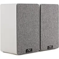AVCOM 6" Bookshelf Speaker Pair White