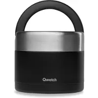 Qwetch Lunchbox handvat Geïsoleerd - Matt Zwart
