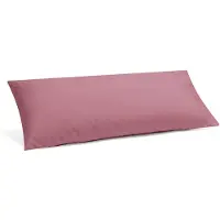 Yumeko Kussensloop Gewassen Percal Katoen 40x80 Roze - Eco, Bio & Fairtrade