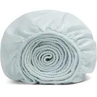 Yumeko Kinderhoeslaken Gewassen Percal Katoen 60x120 Blauw - Eco, Bio & Fairtrade