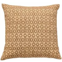 Dutch decor SHIVA - kussenhoes 45x45 cm - bloemmotief - Cartouche - bruin - met rits - zonder binnenkussen