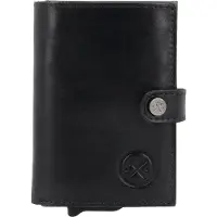 Hide & Stitches Portemonnee Porto met Safety Wallet RFID Zwart