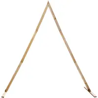 vidaXL Huwelijksboog Lichtbruin 202 x 95 x 254 cm Massief grenenhout