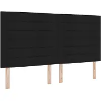 vidaXL Hoofdbord Zwart 180 cm Stof