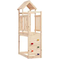 vidaXL Speeltoren Bruin 53 x 110,5 x 214 cm Massief grenenhout