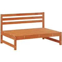 vidaXL Tuinstoel Midden Massief grenenhout Waskleur Bruin
