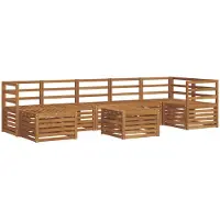 vidaXL Buiten bank set 8 st Naturel