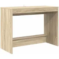 vidaXL Bed Bureau Sonoma Eiken Bewerkt hout 100 x 45 x 75 cm