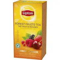 Lipton Refresh Zwarte Thee Bosvruchten - doos 25 theezakjes