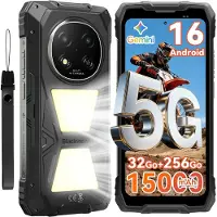 Blackview ROCK 2 Pro - Robuuste Smartphone - 5G - 32GB RAM - 256GB ROM - 6.67 inch 120Hz - 15000mAh Robuuste Telefoon - Android 16 - NFC - GPS - Zwart