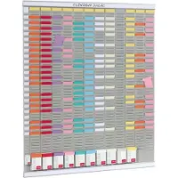 Nobo T-kaart planningset jaarplanner (13 panelen, 54 sleuven)