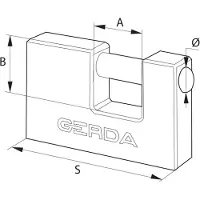 Gerda Schloss BRASS LINE T 50 Messing Schaft KMT