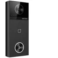 Hikvision DS-KV6114-MWBE1, Videodeurbel, WiFi/PoE, Micro SD slot, 150gr. kijkhoek (metalen behuizing)