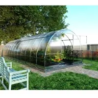 BAUMERA Kas KLASIKA TUBE, 3x8 meter, met funderingen en 6 mm polycarbonaat