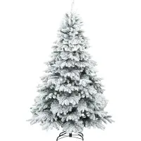 vidaXL Kunstkerstboom met 300 LED met standaard Wit 180 cm PE en PVC