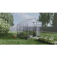 BAUMERA Kas KLASIKA STANDART 5 (2,5 x 2 meter) met fundering, 6 mm polycarbonaat en dakluiken met automatische openers.