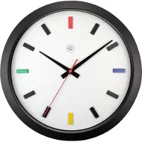NXt NX-7362DI Kleurrijke Wandklok - 36cm - Stille Klok - Multicolor - NXt By - "Mix"