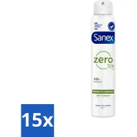 Sanex - Deodorant Spray - Zero% Normal Skin - Zonder Toevoegingen - 200 ml - Bulkverpakking - 15 stuks