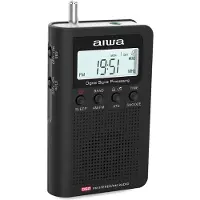 Aiwa RSD-45BK, Draagbaar, AM, FM, LCD-scherm, 3,5 mm aansluiting, Zwart, Scroll-functie