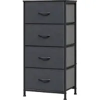 Happyment Smalle Zijkast met 4 Laden - Opbergkast - ladekast - Voor Slaapkamer of Woonkamer - Stoffen Opbergkast & Dressoir - Vrijstaande Home Organizer van