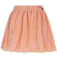 Nono gestreepte A-lijn rok oranje Meisjes Polyester Streep - maat 134-140