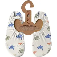 SLIPSTOP Turtles kinder schoenen met schildpadden wit maat 18/20