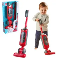 Dirt Devil Speelgoed stofzuiger – Kinder Steelstofzuiger met Werkende Zuigfunctie en Realistisch Geluid – Voor Jongens en Meisjes vanaf 3 Jaar - Rood/ Grijs