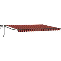 vidaXL Handbediende luifel met LED's 4,5 × 3 m