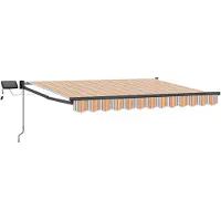 vidaXL Handbediende luifel met LED's 3 x 2,5 m