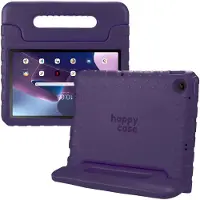 HappyCase Kinder Tablethoes Geschikt voor Lenovo Tab M10 Plus Gen 3 (10.6) | Kindvriendelijke Hoes | Beschemhoes | Kinderhoes | met Handvat en Standaard | Paars