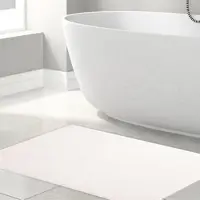 Hammetex 100% katoenen antislip badmat, 51x86 cm grote badmat voor de badkamer, absorberende, snel drogende, wasbare badmatten, crème