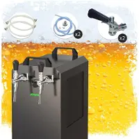 Ich-zapfe Complete set - Biertap STREAM 80K met luchtpomp bierkist, stromingskoeler 2-lijns droge koeler, Type D, KeyKeg