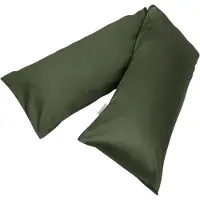 Yumeko Kussensloop Katoen Satijn 35x160 Groen - Eco, Bio & Fairtrade