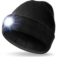 Velamp Muts CAP03 met LED-licht, zwart