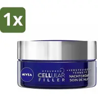 Nivea - Nachtcrème - CELLular Expert Filler Anti-Veroudering - Voor alle huidtypes - Met Hyaluronzuur & Foliumzuur - Anti-Rimpel & Hydraterend - 50 ml - 1 stuk