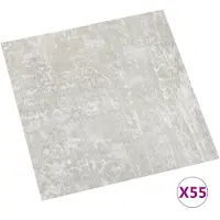 vidaXL Vloerplanken 5,11 m² 55 pcs PVC Wit en Hout
