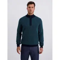 Pierre Cardin Trui turquoise / donkerblauw