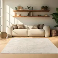 TT Home Woonkamertapijt eetkamer kortpolig Japandi Scandinavisch Boho Abstract Uni 3D