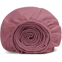 Yumeko Kinderhoeslaken Gewassen Percal Katoen 60x120 Roze - Eco, Bio & Fairtrade