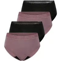 Schiesser Slip ' Care ' mauve / zwart