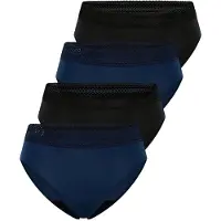 Schiesser Slip ' Care ' royal blue/koningsblauw / zwart