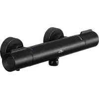 Auralum DERW Max Regendouche - Doucheset Zwart - Met Omstelling Voor Badkamer - 4 Standen Handdouche - Verstelbare Hoogte 74-112 cm - Roestvrijstalen - Waterbesparend - Zwart